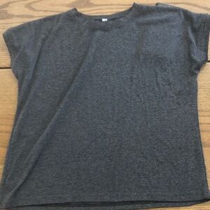 Basic Short Sleeve Crewneck Tee - Dark Heather Gray